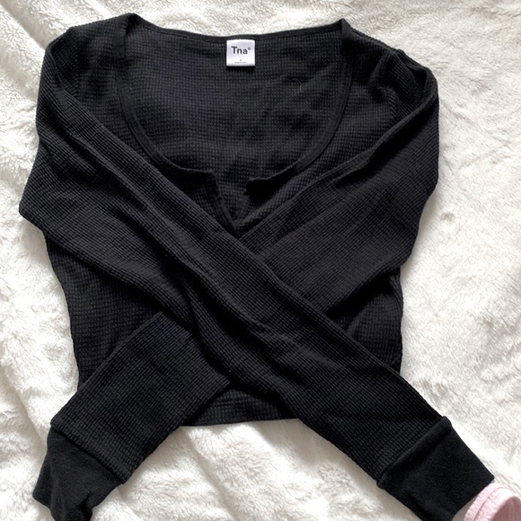 TNA waffle knit top in small. - Picture 1 of 1